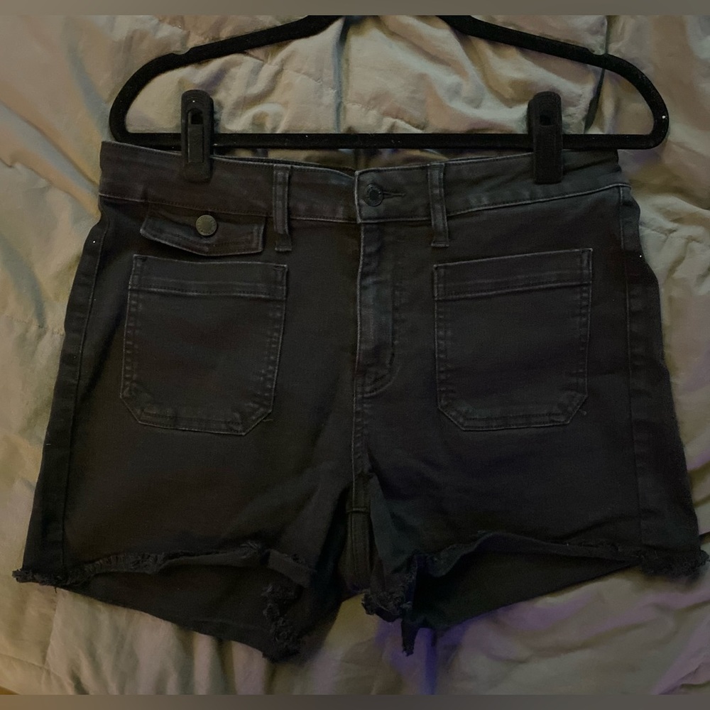 Judy Blue high waist denim black shorts